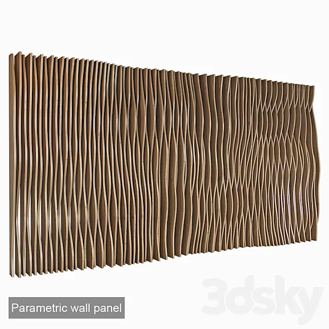 Parametric wall panel 02 3D Model Parametric wall panel 02 3D Model