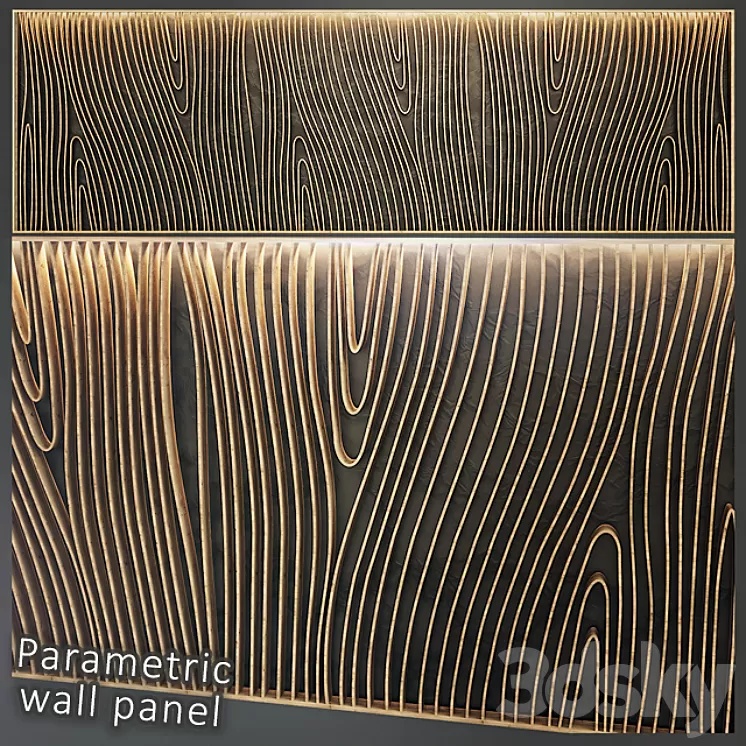 Parametric wall panel 3D Model