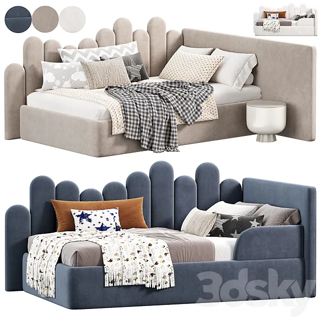 Parfe Bedroom kids Bed N2 3D Model Parfe Bedroom kids Bed N2 3D Model