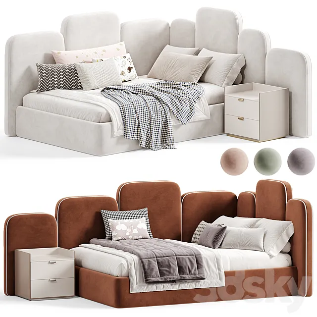 PARFE Kids Bed 10 3D Model PARFE Kids Bed 10 3D Model