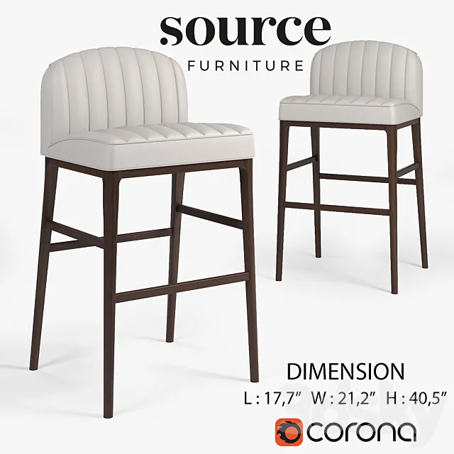 PARIGI BARSTOOL SF6T 3D Model