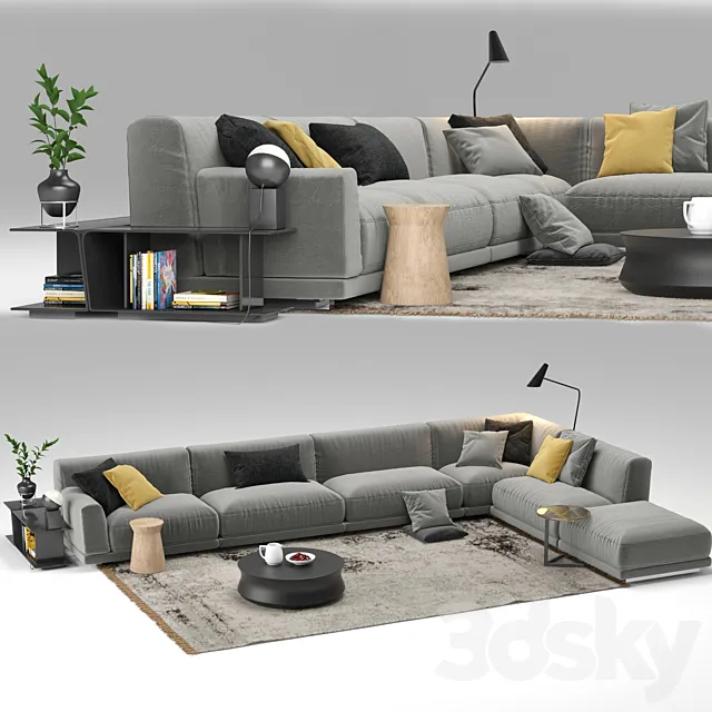 Paris Seoul Sofa 3D Model