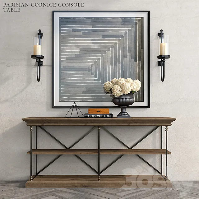 PARISIAN CORNICE CONSOLE TABLE 3D Model