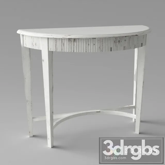 Parisio Demilune Console Table 3D Model Download Parisio Demilune Console Table 3D Model Download