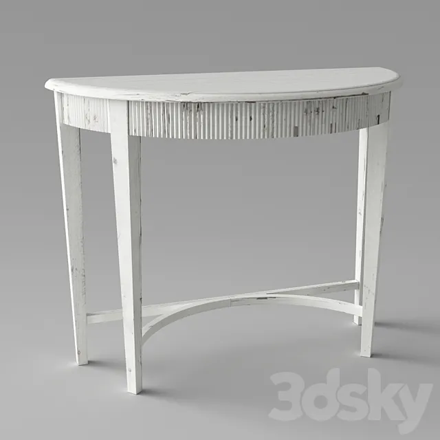 Parisio Demilune Console Table by Uttermost 3DModel