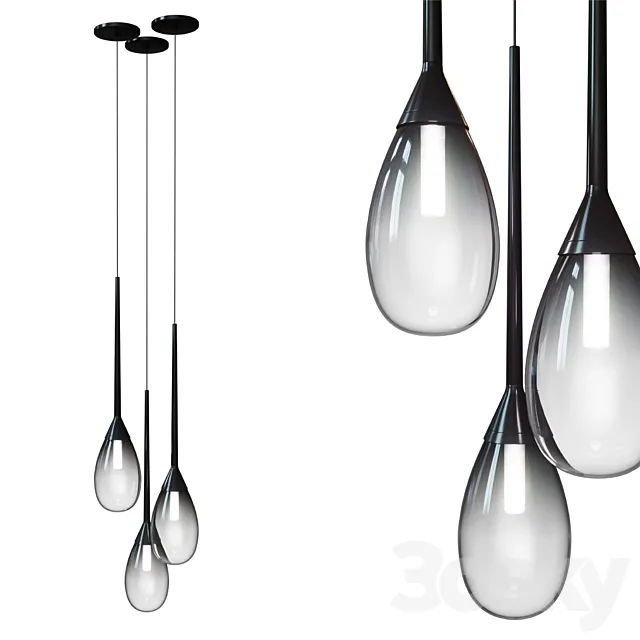 parisone ™ LED Pendant 3081.25K (sonneman Parisone ™ Collection) 3D Model parisone ™ LED Pendant 3081.25K (sonneman Parisone ™ Collection) 3D Model