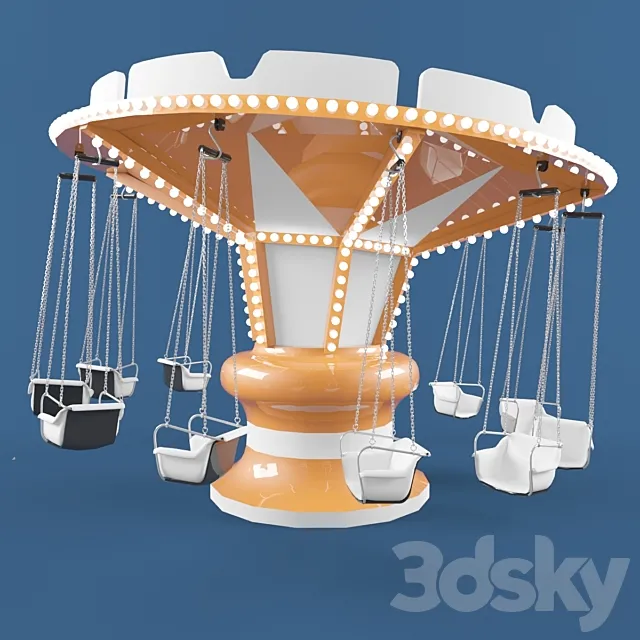Park attraction “Carousel” 3D Model Park attraction “Carousel” 3D Model