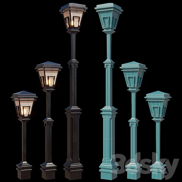 Park lantern 3D Model