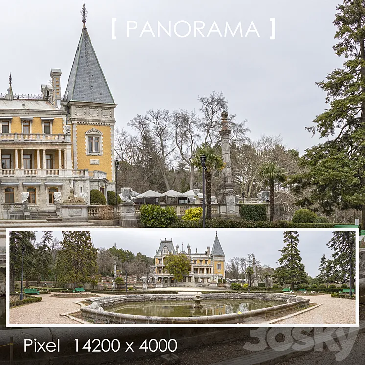 Park panoramas set 3D Model Free Download