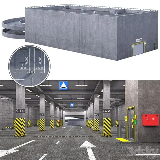 Parking 3D Model