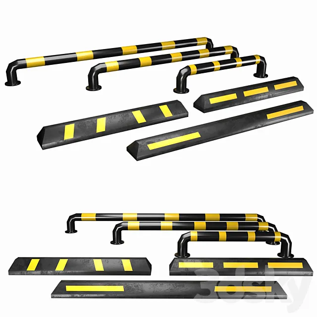 Parking kit 3D Model Parking kit 3D Model