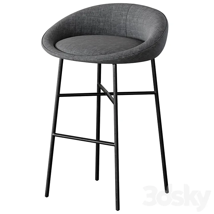 Parla BlOOM Barstool 3D Model Free Download