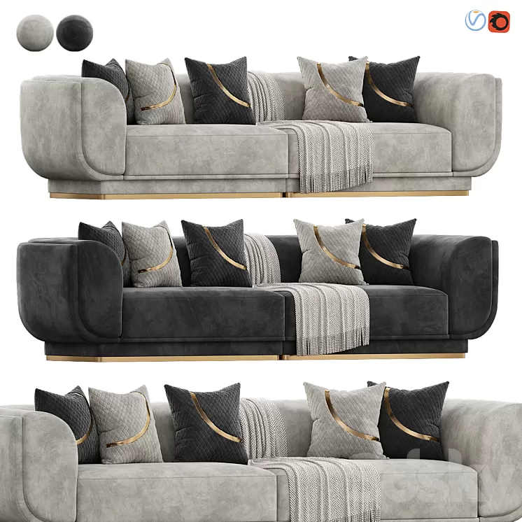 Parma Sofa by Cadde Yildiz 3D Model Free Download Parma Sofa by Cadde Yildiz 3D Model Free Download