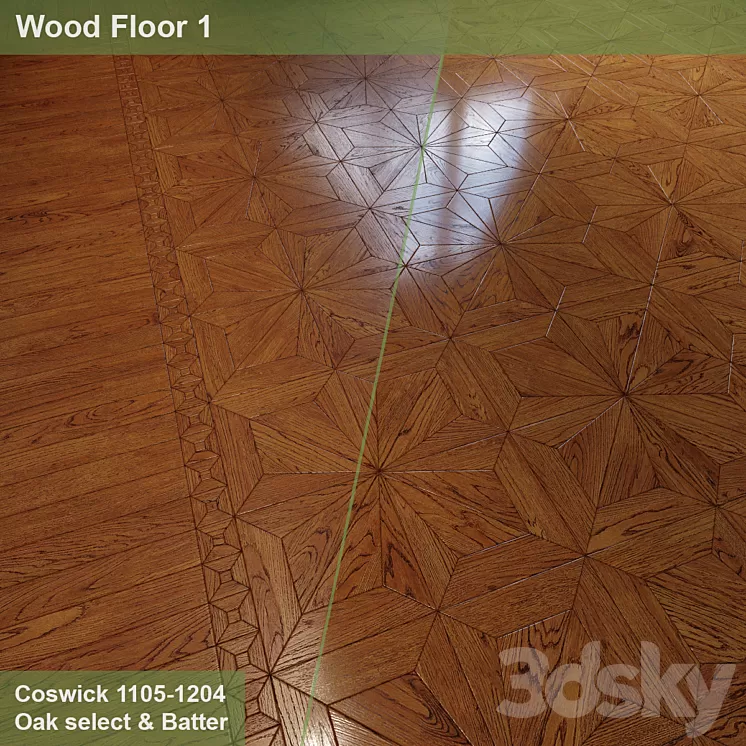Parquet 1 | Modular parquet "Amberley" 3D Model