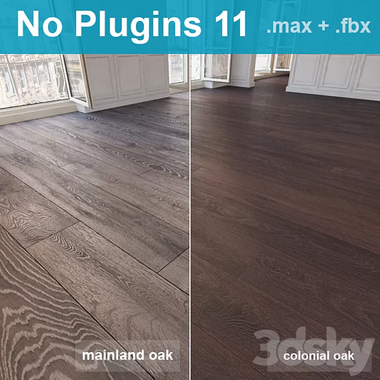 Parquet 11 (2 species without the use of plug-ins) 3D Model