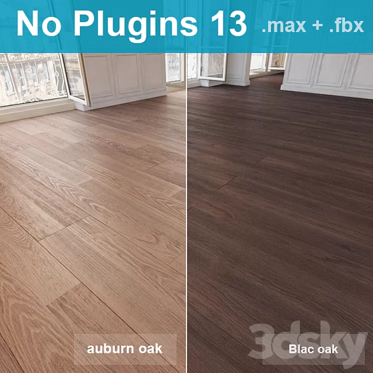 Parquet 13 (2 species without the use of plug-ins) 3D Model