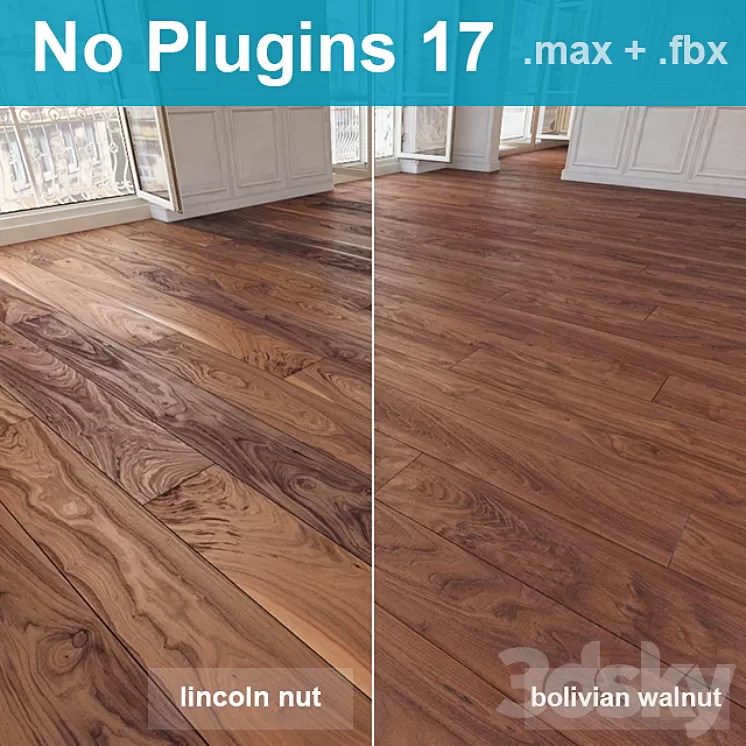 Parquet 17 (2 species without the use of plug-ins) 3D Model