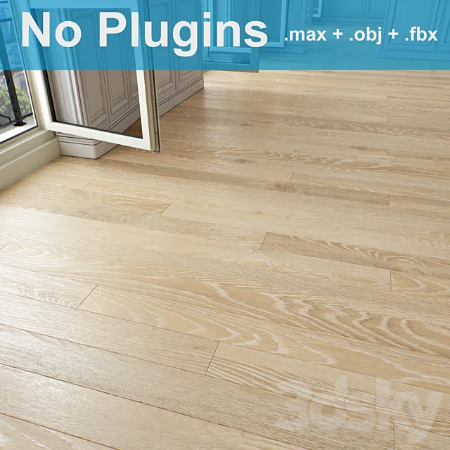 Parquet 2-2-4 3D Model