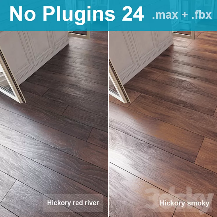 Parquet 24 (2 species without the use of plug-ins) 3D Model