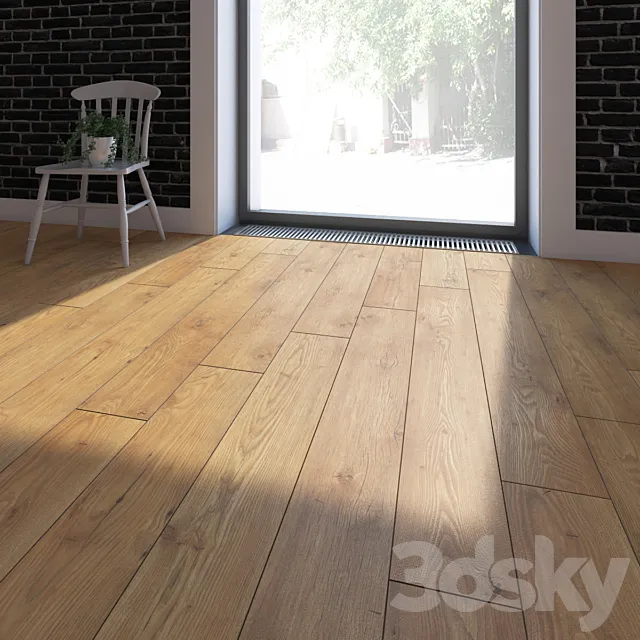Parquet 2x types of Kronospan Swedish rustic oak and chestnut tan 3DModel Parquet 2x types of Kronospan Swedish rustic oak and chestnut tan 3DModel