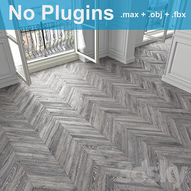 Parquet 3-4 3D Model