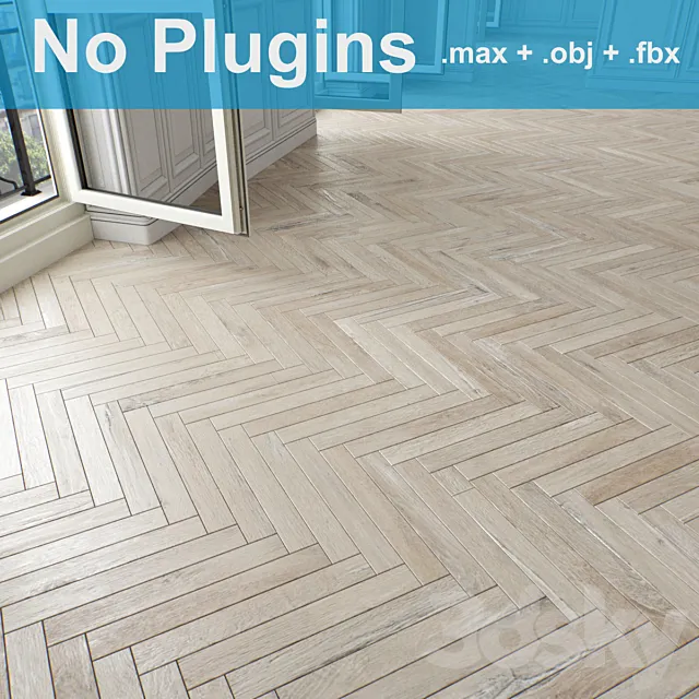 Parquet 3-4-8 3D Model