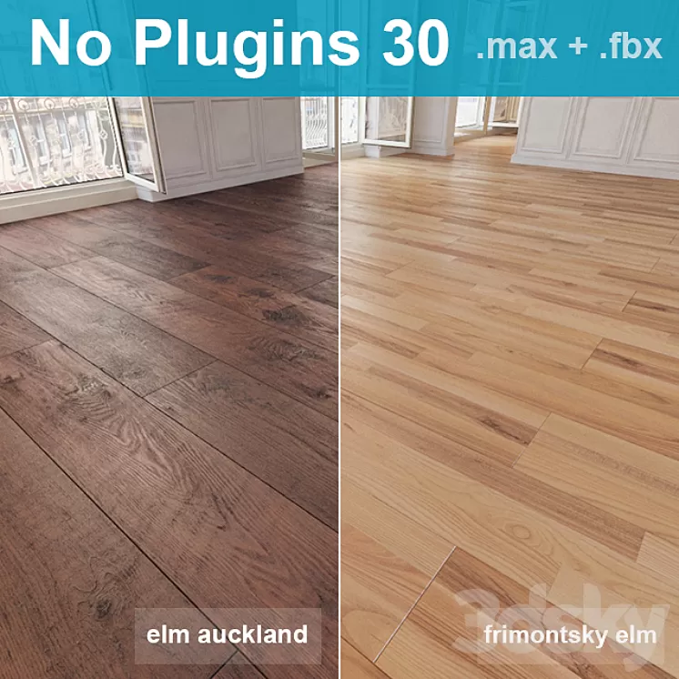 Parquet 30 (2 species without the use of plug-ins) 3D Model
