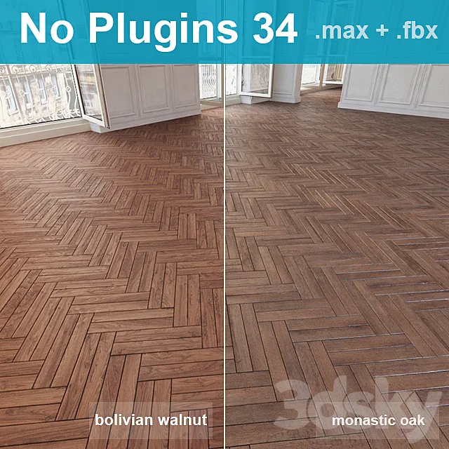 Parquet 34 (2 species. without the use of plug-ins) 3DModel Parquet 34 (2 species. without the use of plug-ins) 3DModel