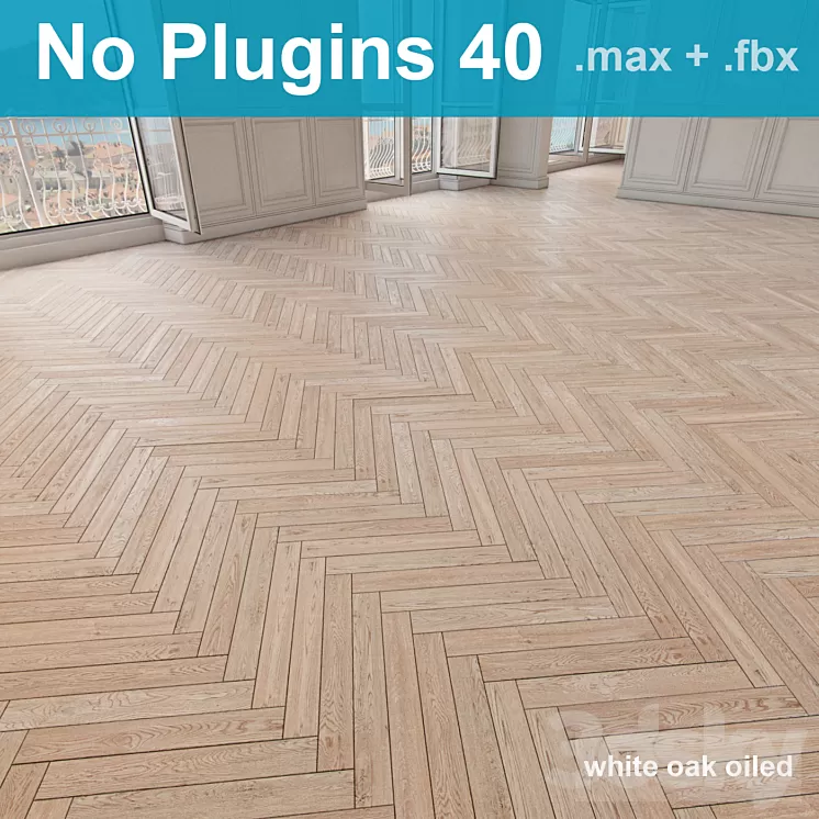 Parquet 40 (without the use of plug-ins) 3D Model