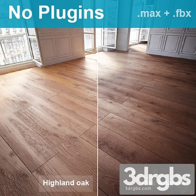 Parquet 5 (2 species without the use of plug-ins) 3D Model Download