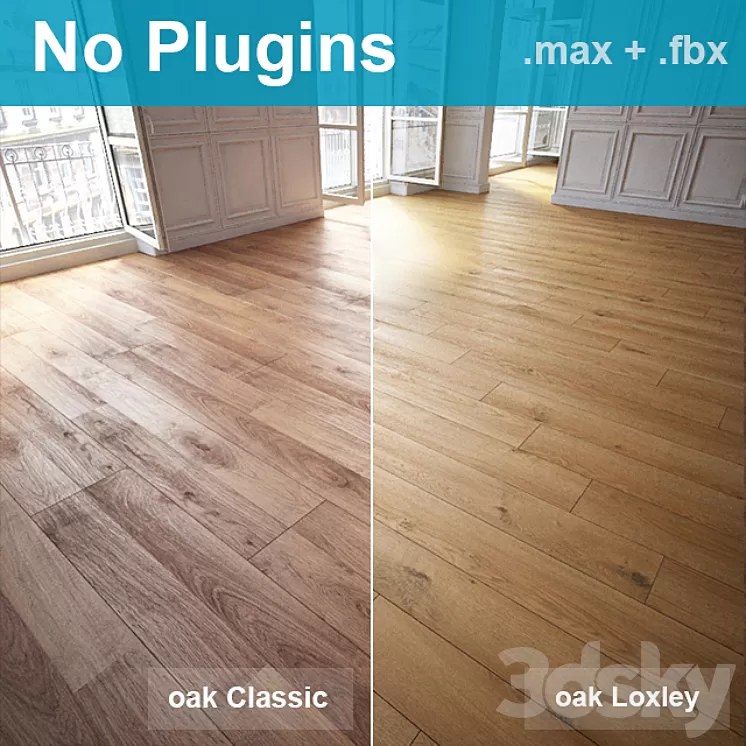 Parquet 7 (2 species without the use of plug-ins) 3D Model