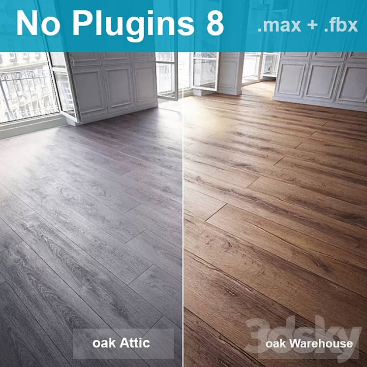 Parquet 8 (2 species without the use of plug-ins) 3D Model