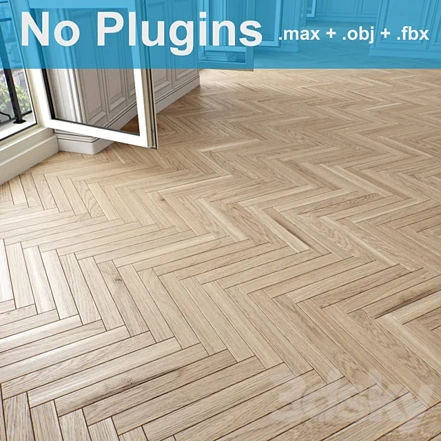 Parquet 8-4-1 3D Model