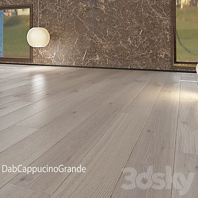 Parquet Barlinek Dab BananaSong + CappucinoGrande 3DModel Parquet Barlinek Dab BananaSong + CappucinoGrande 3DModel