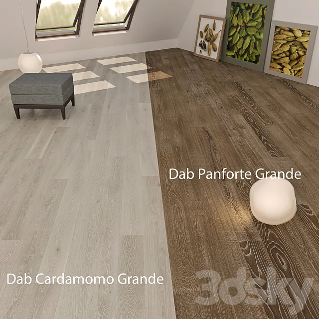 Parquet Barlinek DabPanforte & DabCardamomo Grande 3DModel Parquet Barlinek DabPanforte & DabCardamomo Grande 3DModel