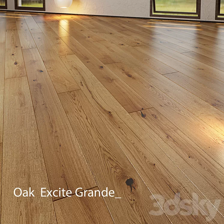 Parquet Barlinek Floorboard – Excite Grande 3D Model