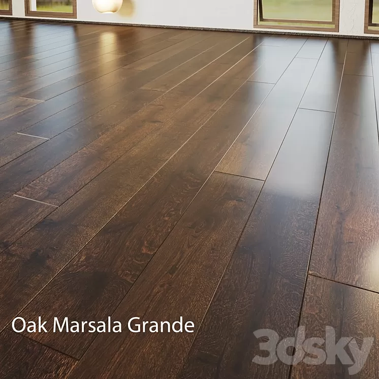 Parquet board Barlinek Floorboard – Marsala Grande 3D Model