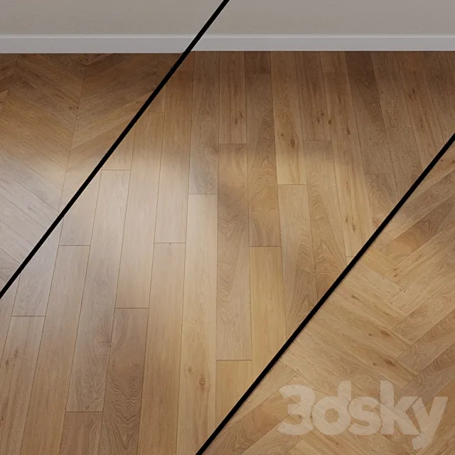 Parquet board Quick-Step Palazzo collection Champagne Oak Oiled PAL1475 _ PAL 1475 3D Model