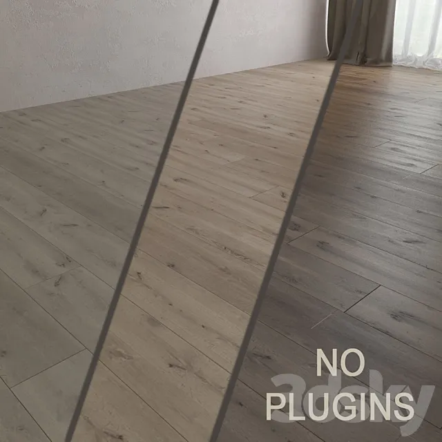 Parquet board (without using plugins) 3D Model