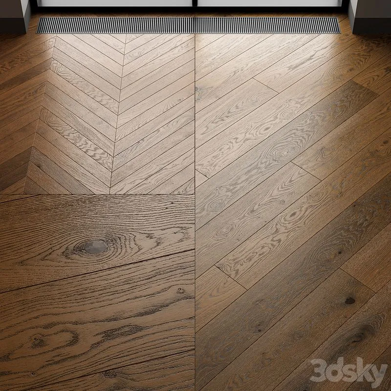 Parquet Eiche Salis dark oak 3D Model Parquet Eiche Salis dark oak 3D Model