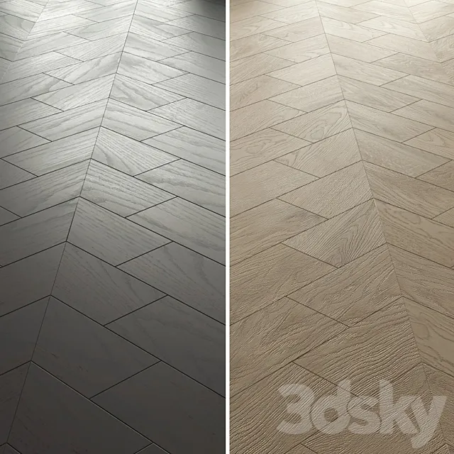 Parquet floor Luciano Zonta trapezoid 3D Model