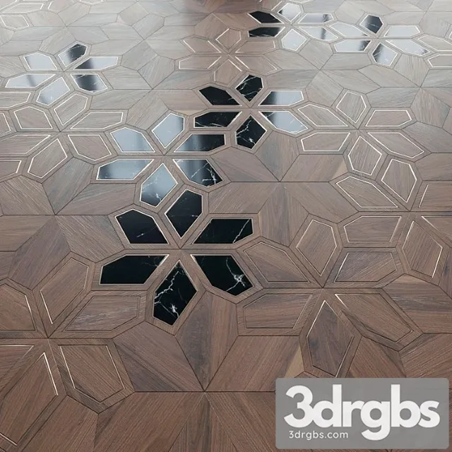Parquet foglie d&_2 3D Model Download
