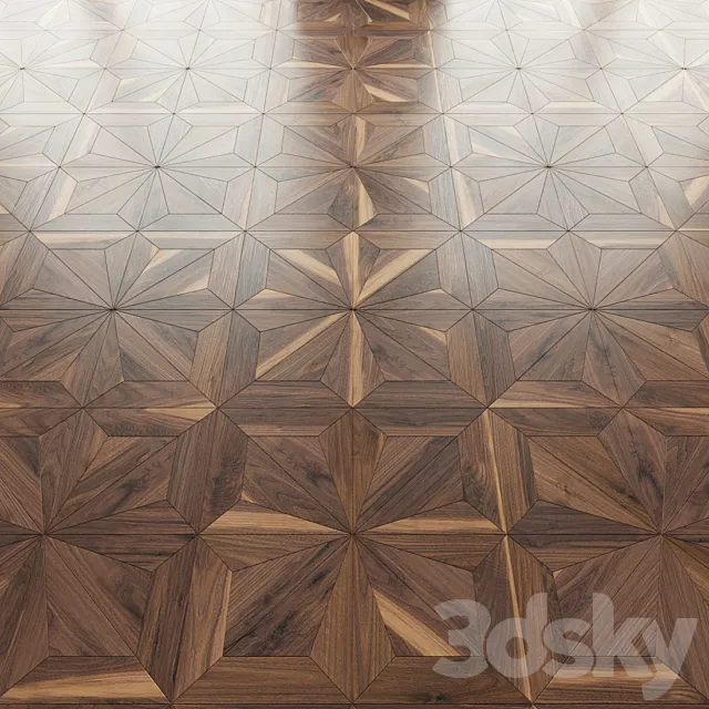 Parquet Foglie d’Oro Asolo Oak 3D Model