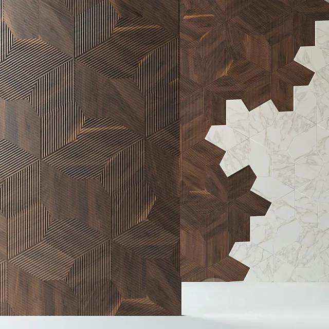 Parquet Foglie d’Oro Azalea 3D Model