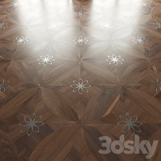 Parquet Foglie d’Oro Diamante Lux 3D Model