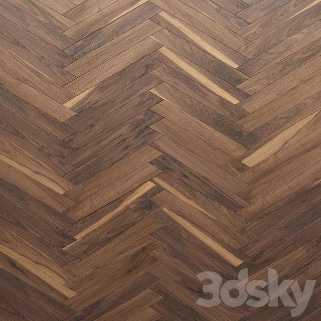 Parquet Foglie d’Oro herringbone 3D Model
