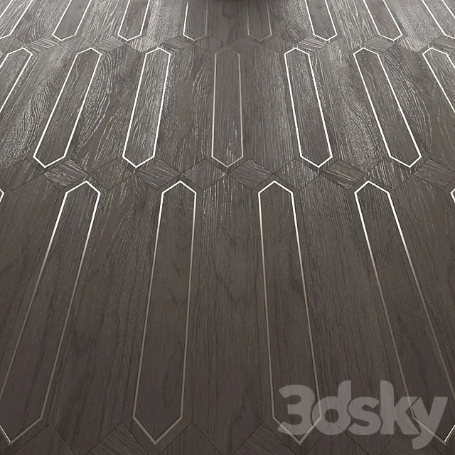 Parquet Foglie d’Oro Matita 3D Model