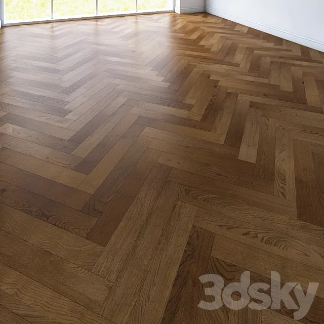 Parquet-herringbone. 3 types 3D Model Parquet-herringbone. 3 types 3D Model