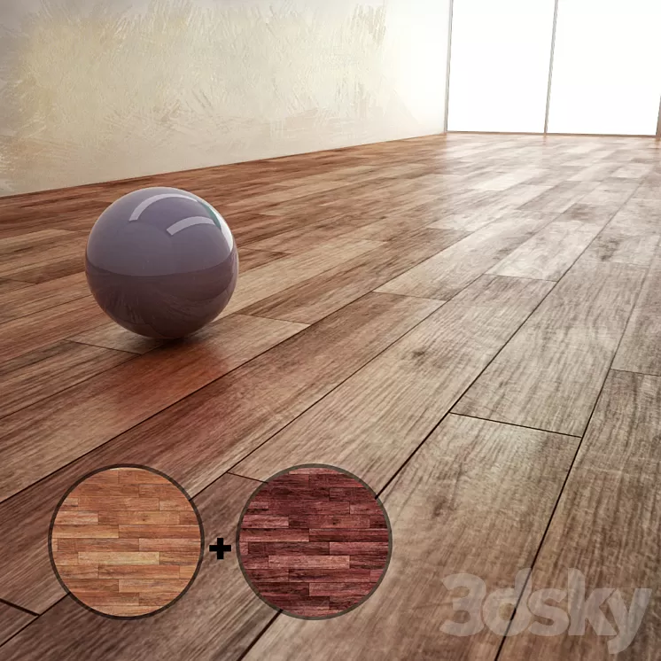 Parquet Material With 2 Texture 3D Model