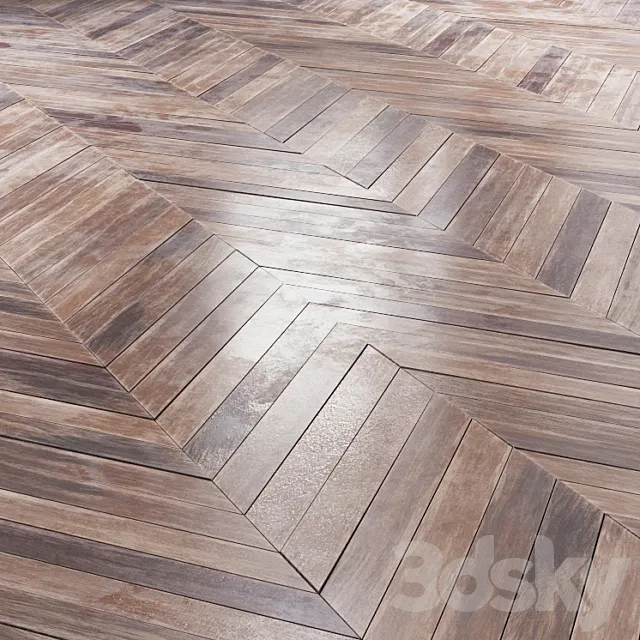 Parquet model merbau wood 3D Model
